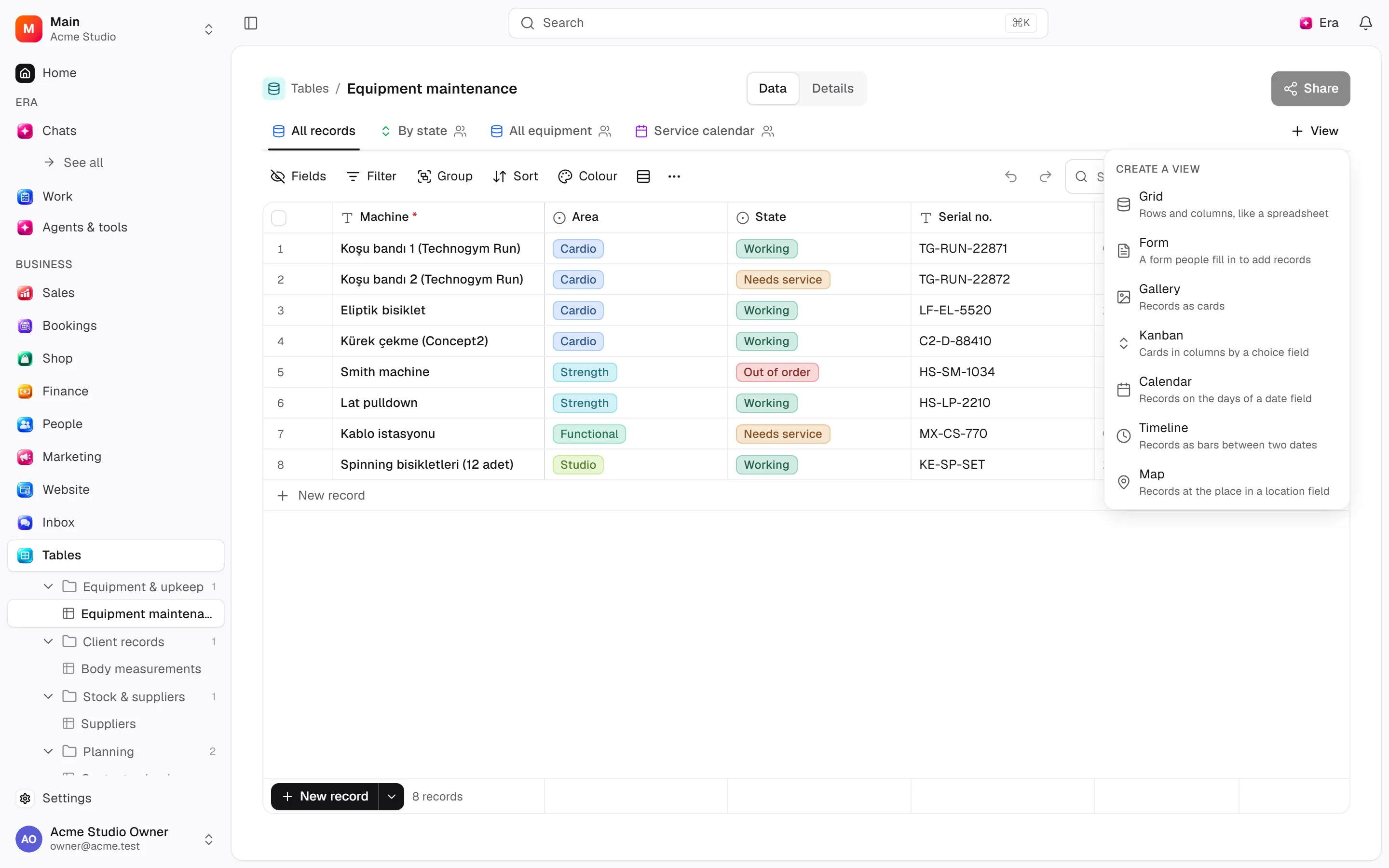 Views forms and preview